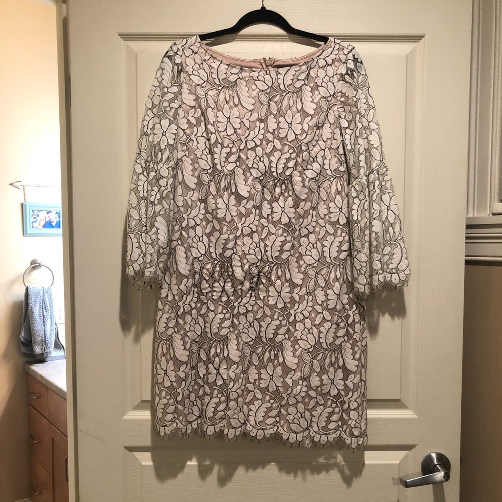 Jessica Howard cream, lace dress. Tags still on.